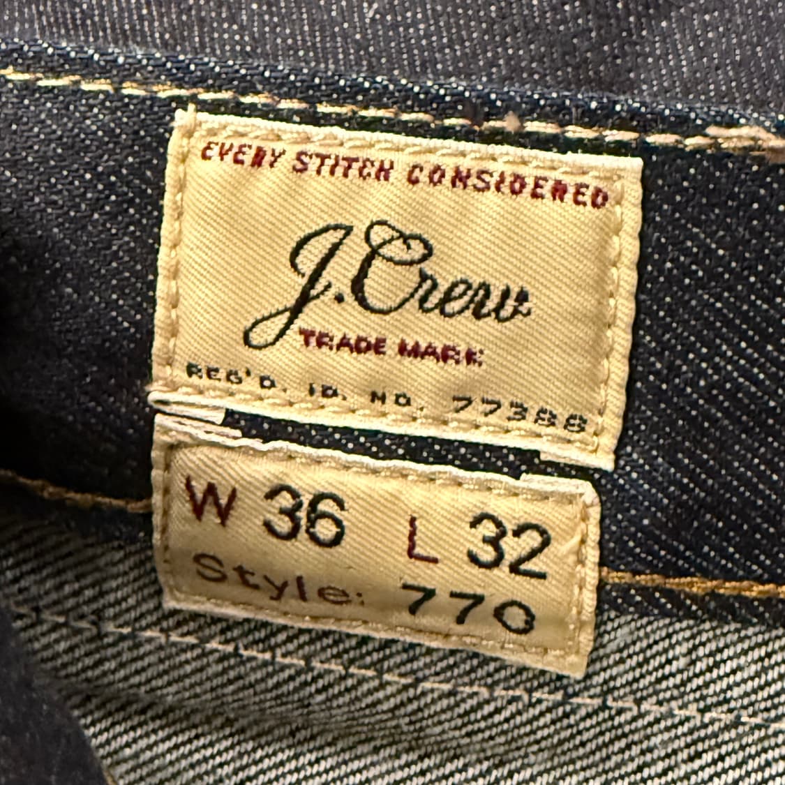 [정품/36X32] J.Crew 770 데님 청바지 b18 상품이미지4