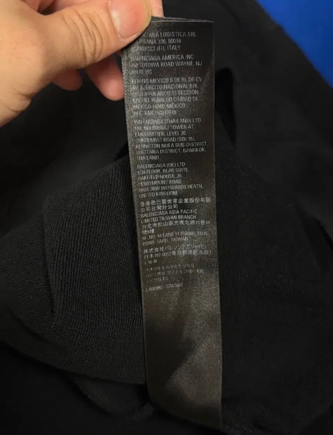 발렌시아가 디스트로이드 로고 후드  상품이미지6