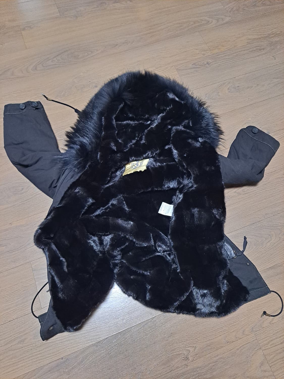 정가1200 AS65 밍크 모피 야상 파카 자켓 상품이미지1