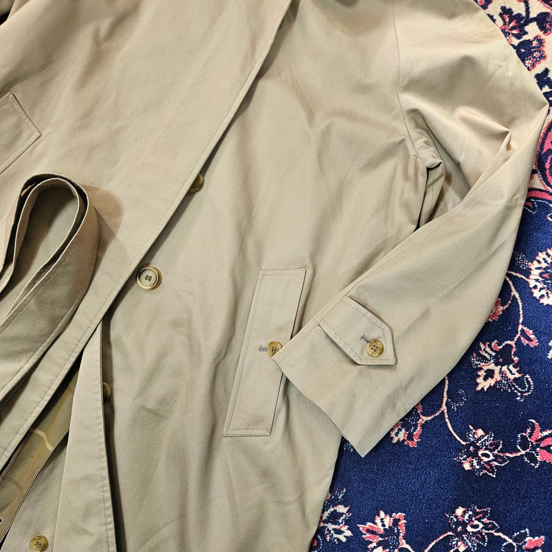  버버리(Burberry) 빈티지 오리지널 라글란 벨티드 트렌치코트 상품이미지2