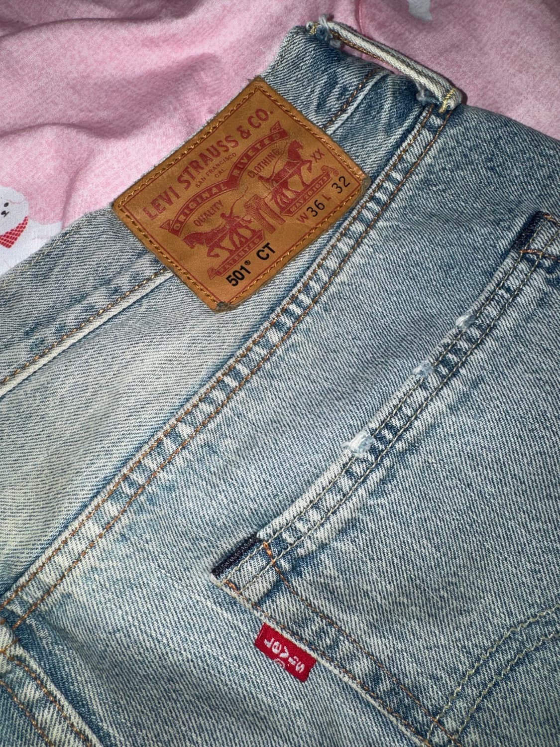 리바이스 501 디스트로이드 데님 팬츠 상품이미지7