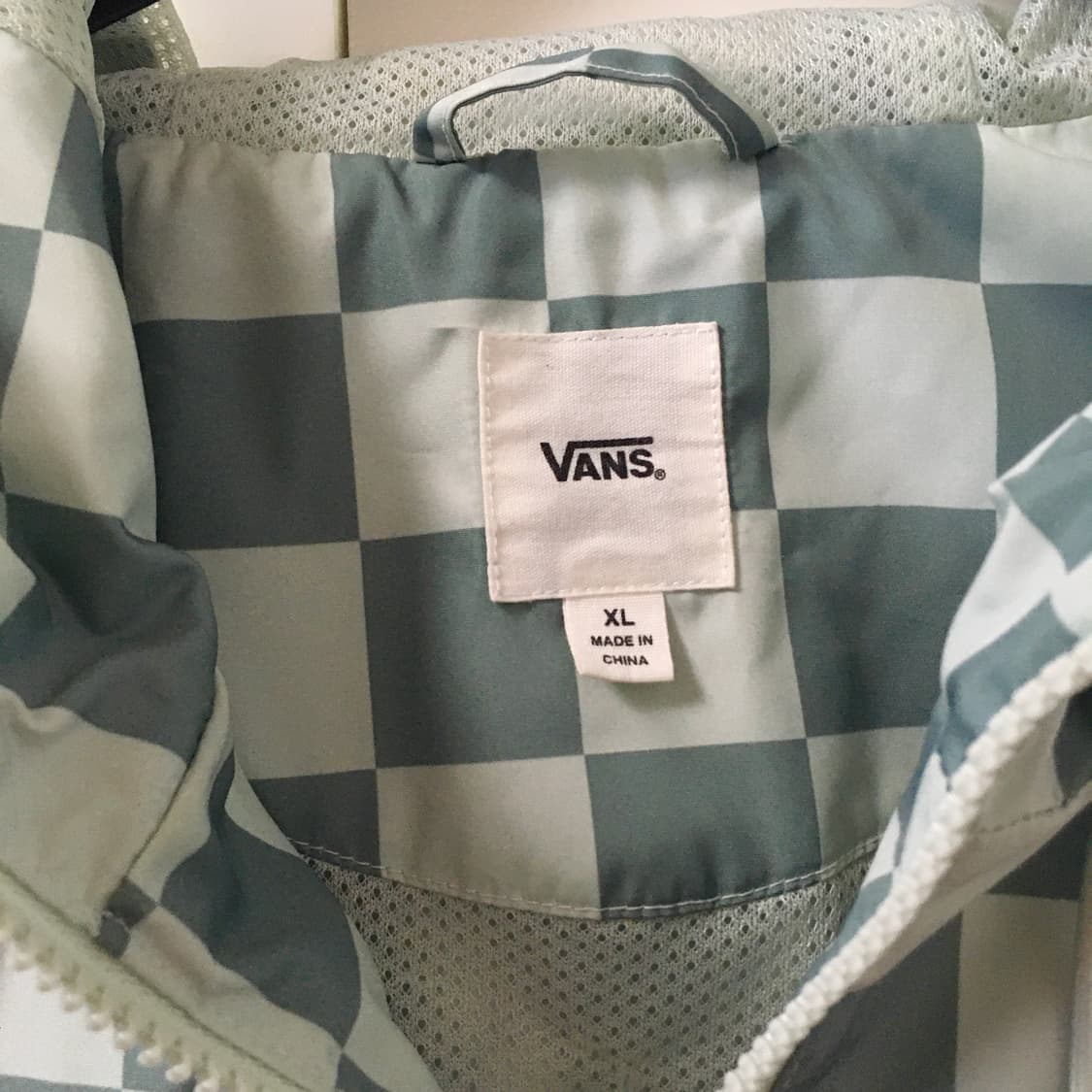 반스 체커보드 바람막이 여성 xl 상품이미지4