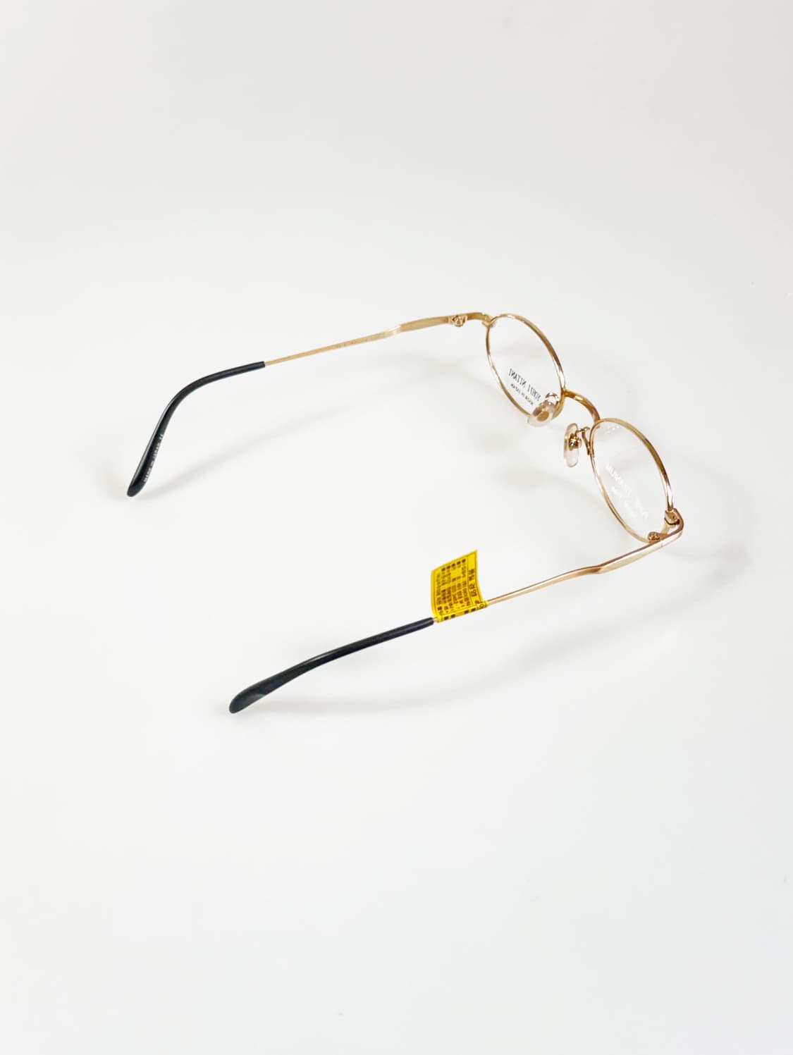 일본제 YOHJI NITANI 골드 티타늄 슬림 오벌 빈티지 안경 상품이미지4