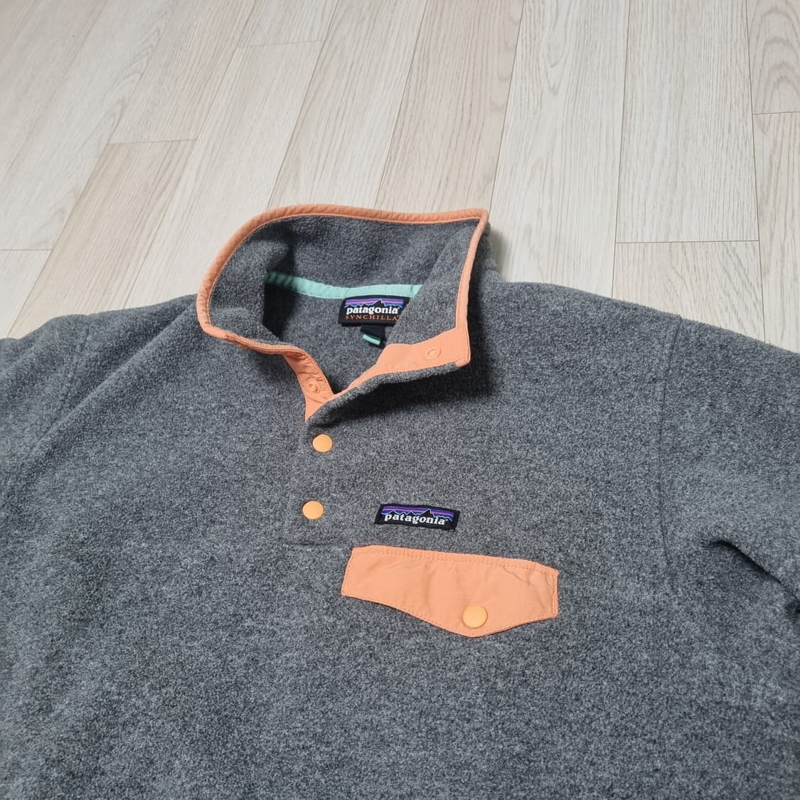 맨즈L) 파타고니아 신칠라 그레이 남자 플리스 상품이미지2