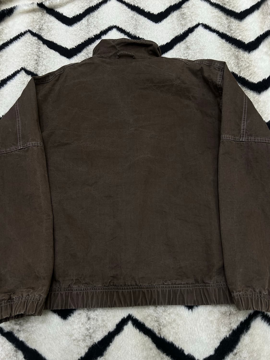 아비에무아 워시드 오버핏 자켓/브라운 상품이미지6