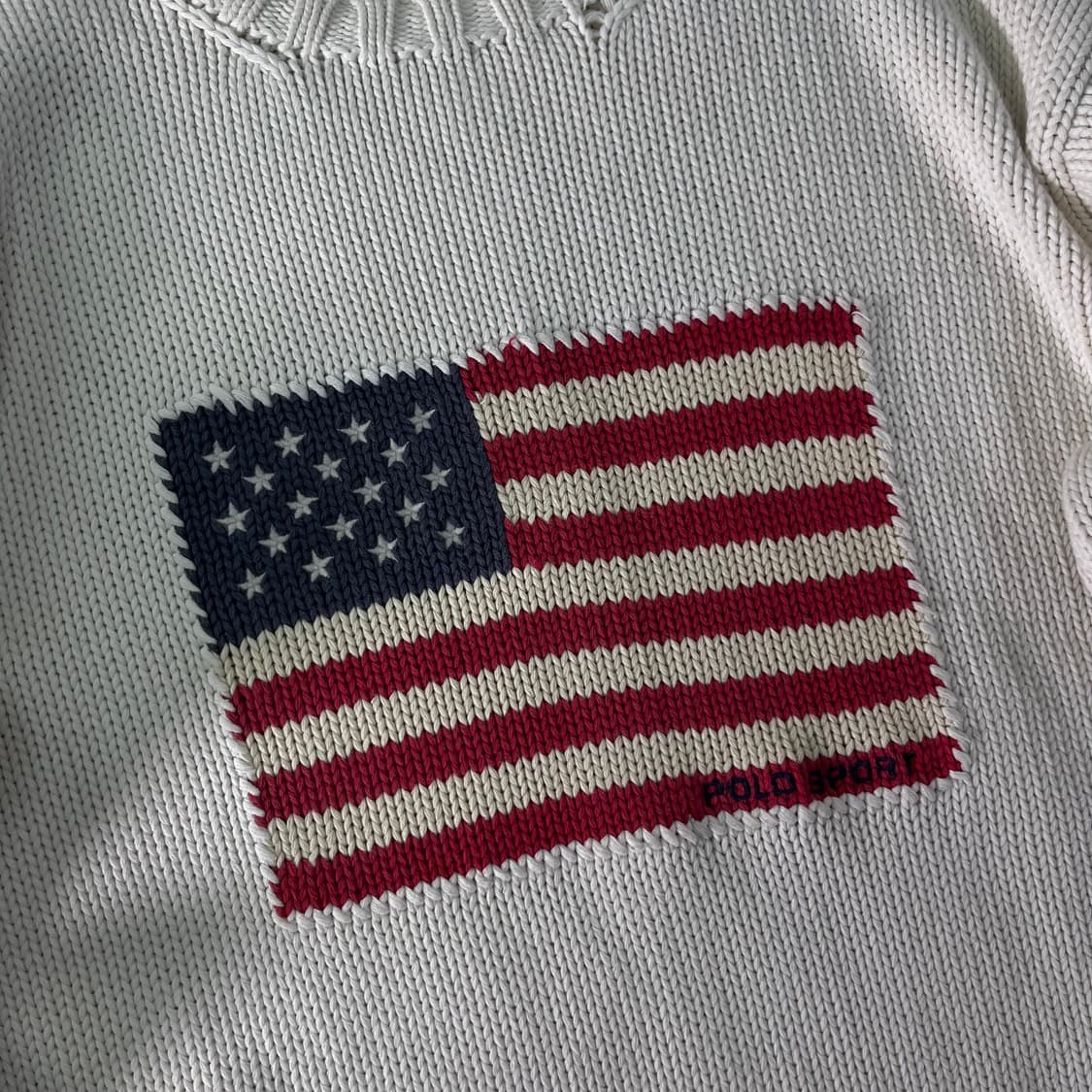 100 폴로랄프로렌 성조기 코튼 니트 상품이미지2