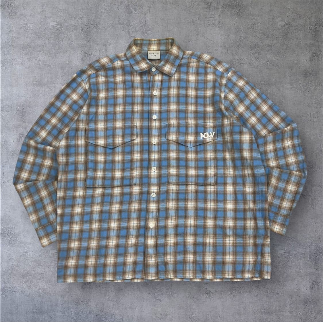 아크메드라비 믹스 컬러 스펠아웃 체크 셔츠 상품이미지2