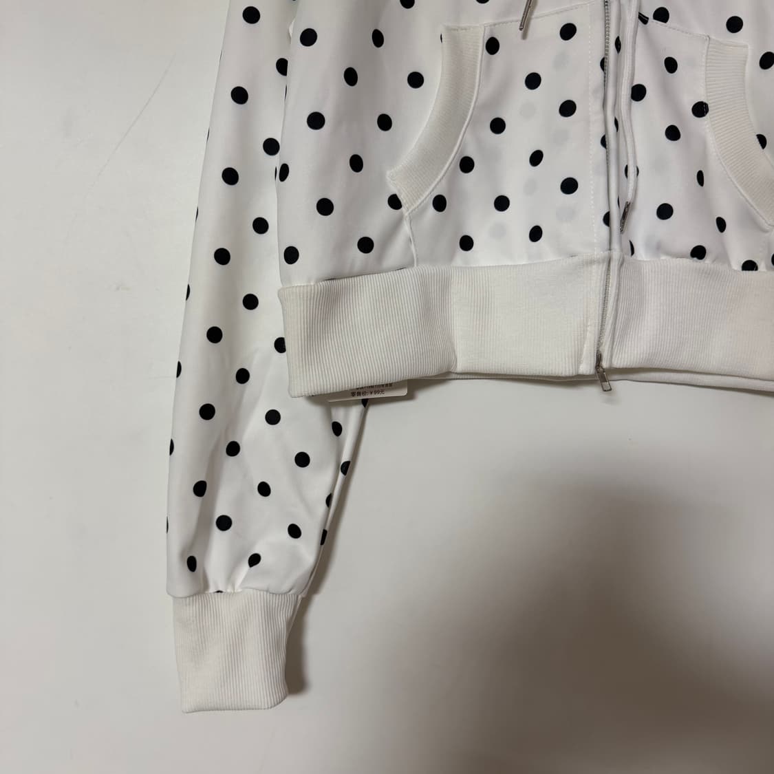 새상품 여자 도트 후드집업 상품이미지2