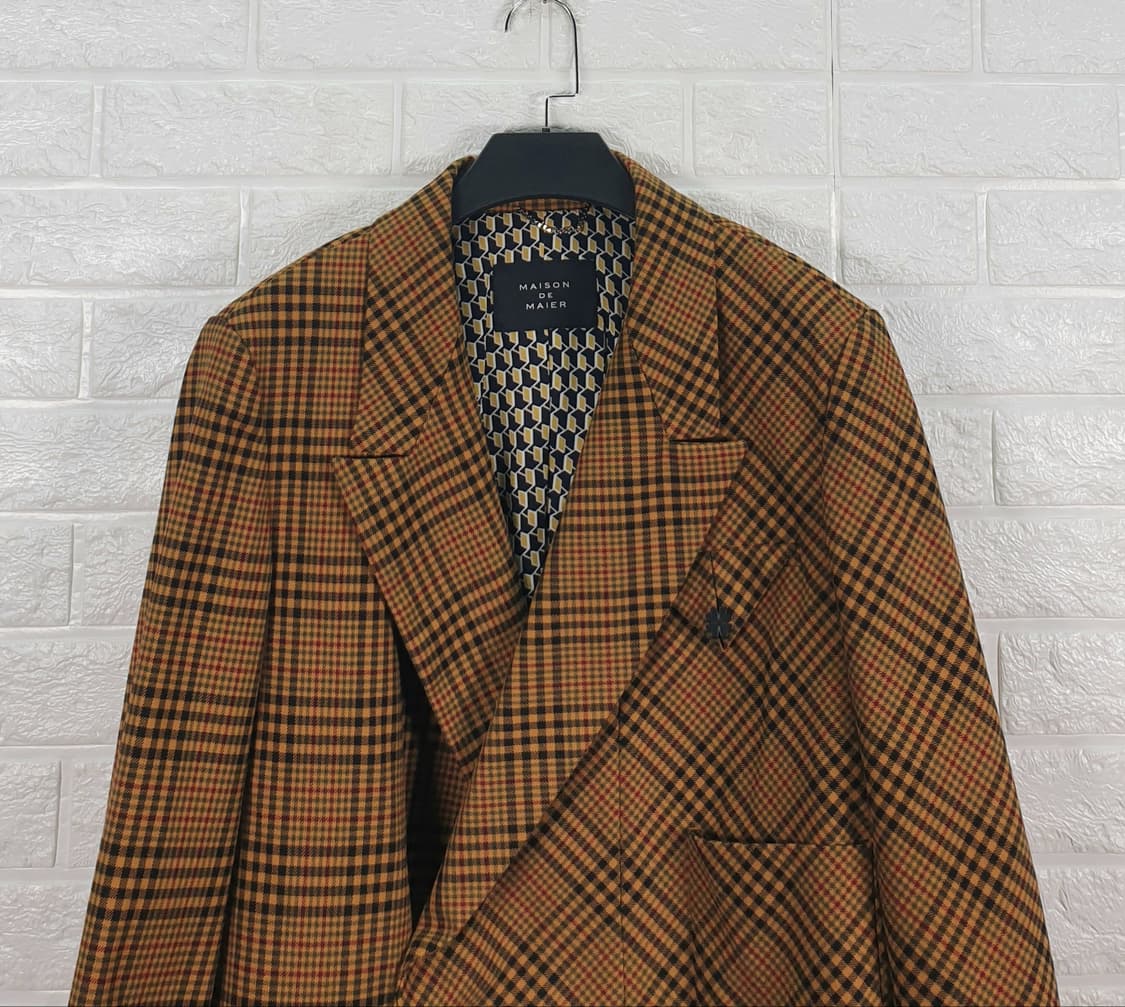[66]메종드메이어 체크 자켓 상품이미지3