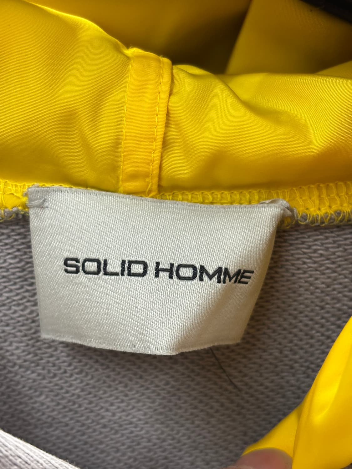 solid homme 무지 후드티 그레이 105 상품이미지4