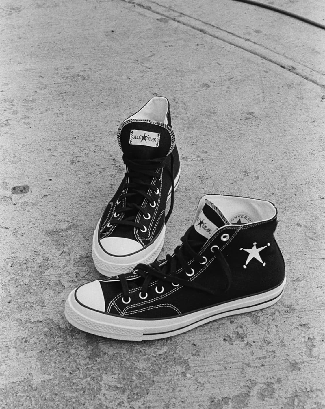 컨버스 x 스투시 척 70 하이 블랙 285 사이즈 상품이미지1