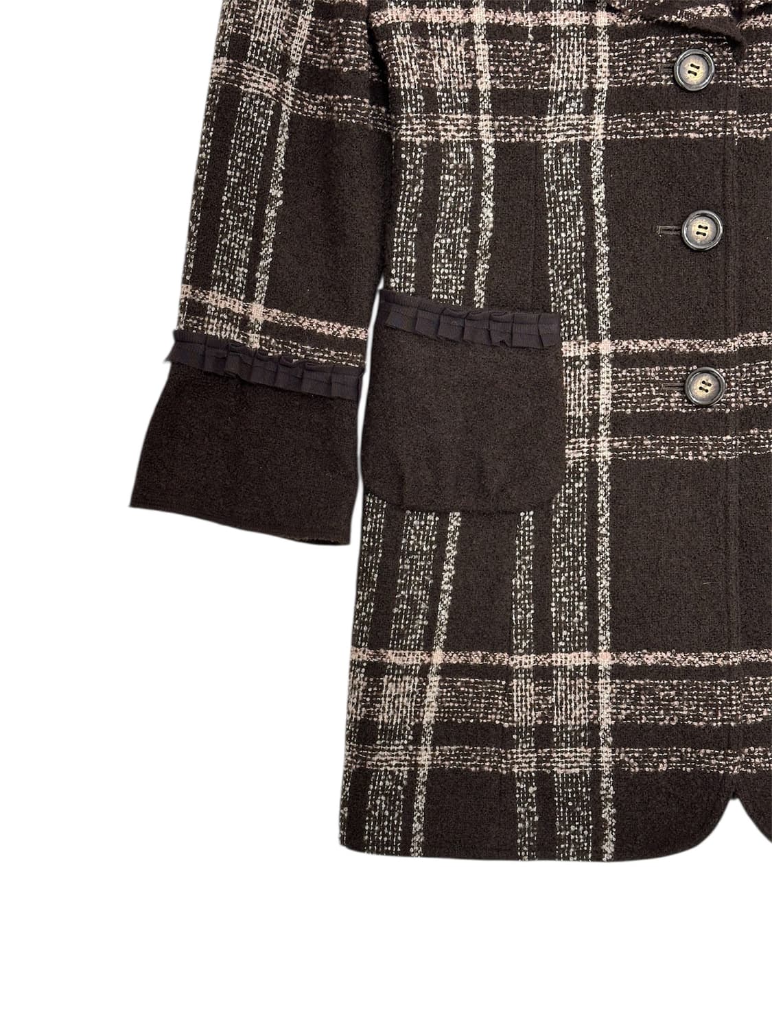 CUBASTYLE Check Wool Coat 상품이미지2