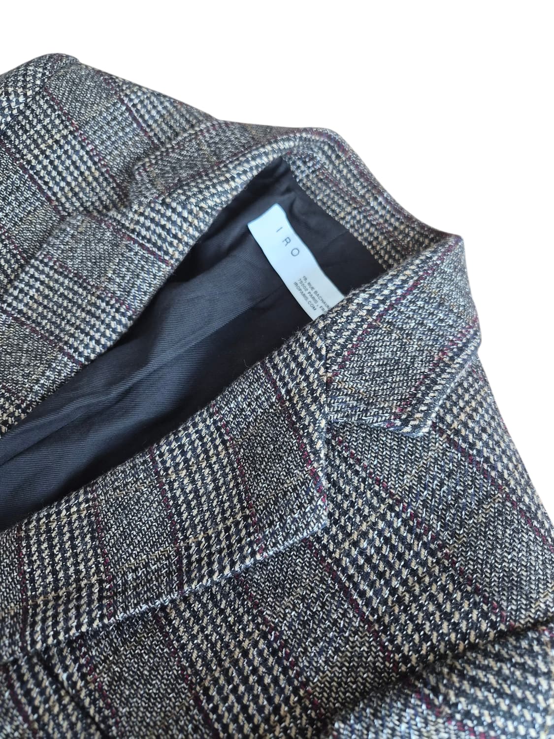 IRO(이로) 글렌 체크 싱글 자켓 (34사이즈) 상품이미지3
