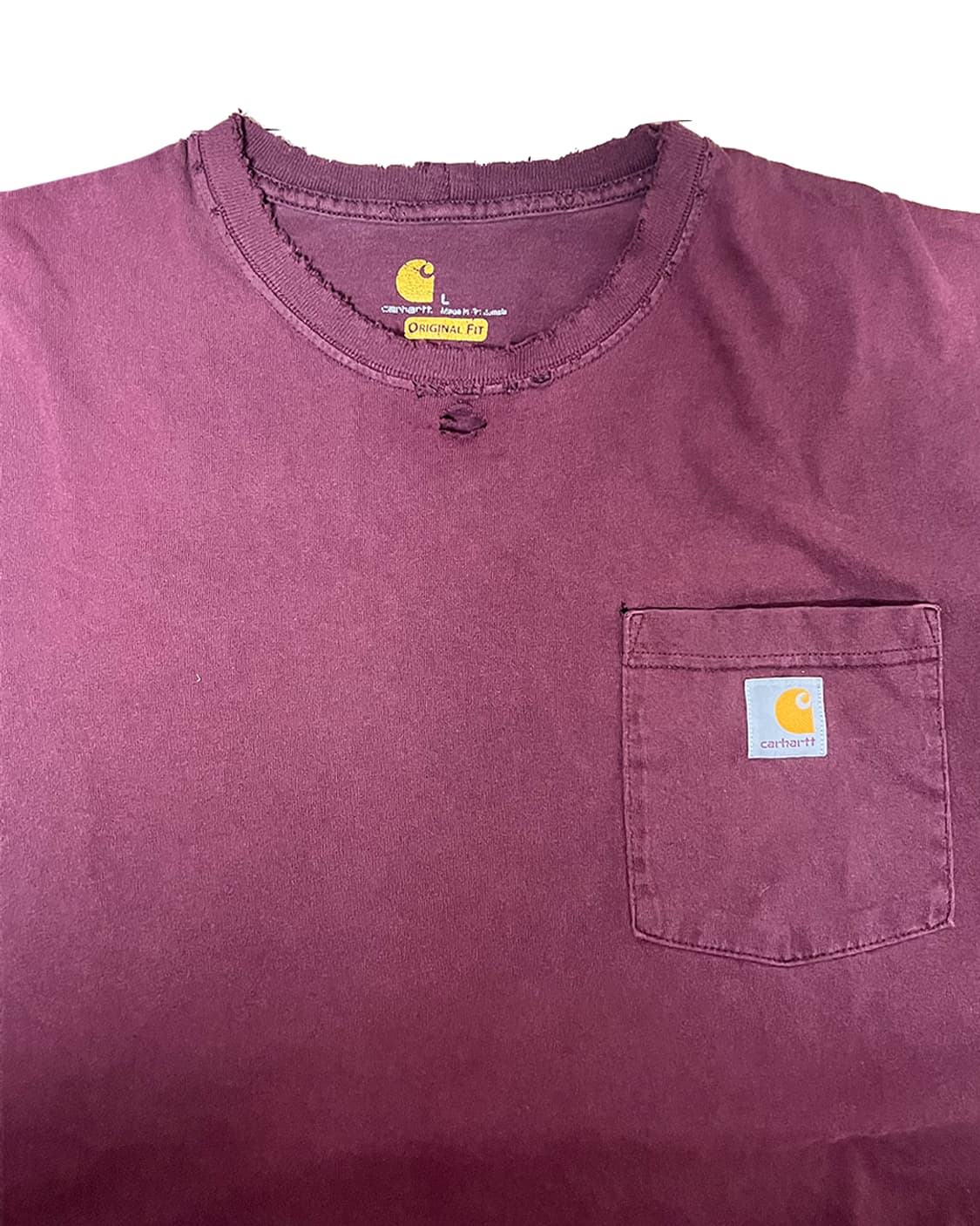 Thrashed Carhartt T shirt (Maroon, L)

 상품이미지2