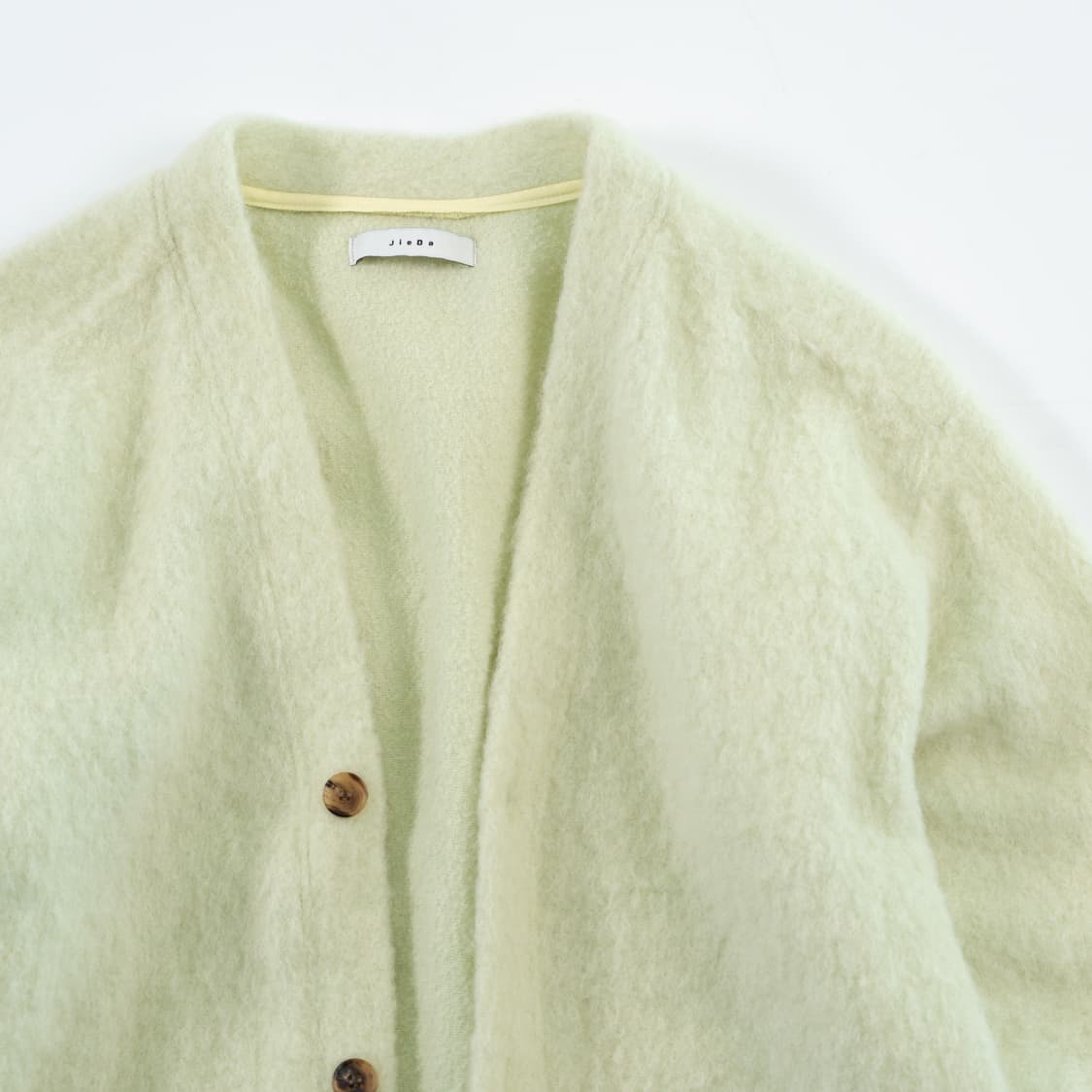 [Jieda] 섀기 텍스처 로우컷 가디건 상품이미지2