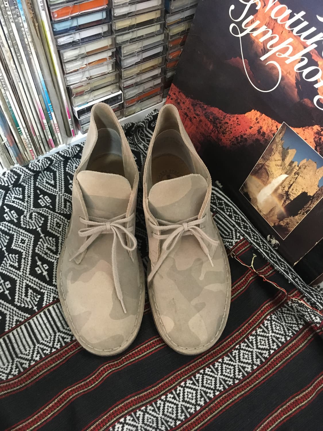 Clarks Originals Beige Camo Suede Desert 상품이미지2