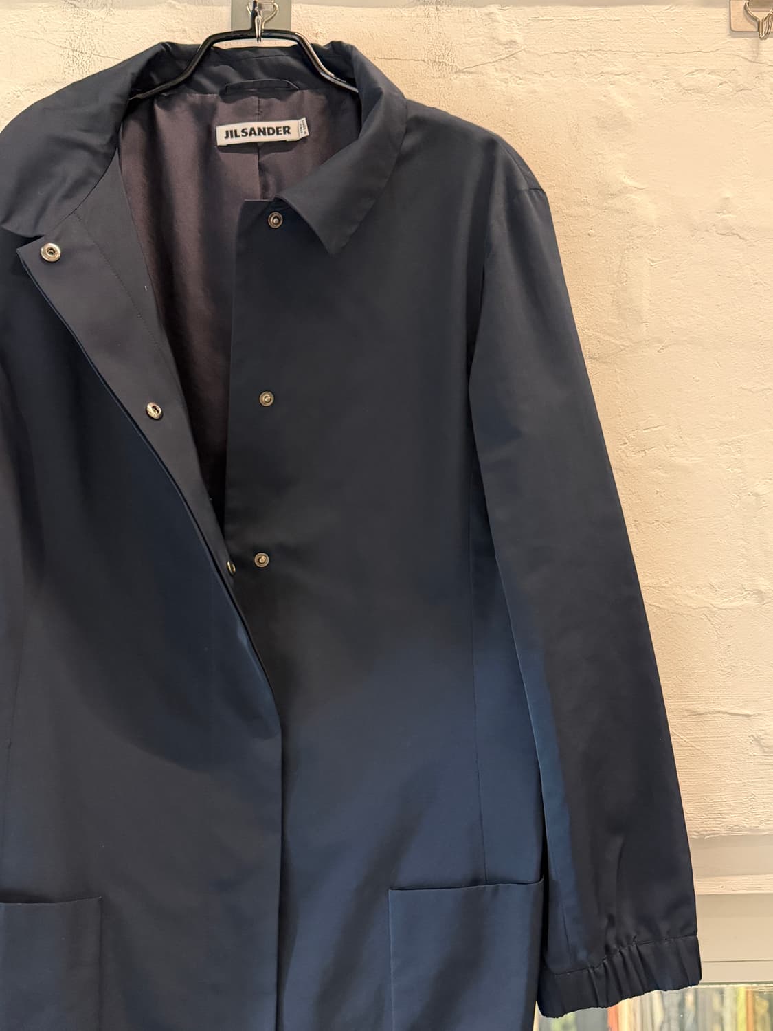 JIL SANDER 질샌더 네이비 폴리쉘 반코트 36 상품이미지4