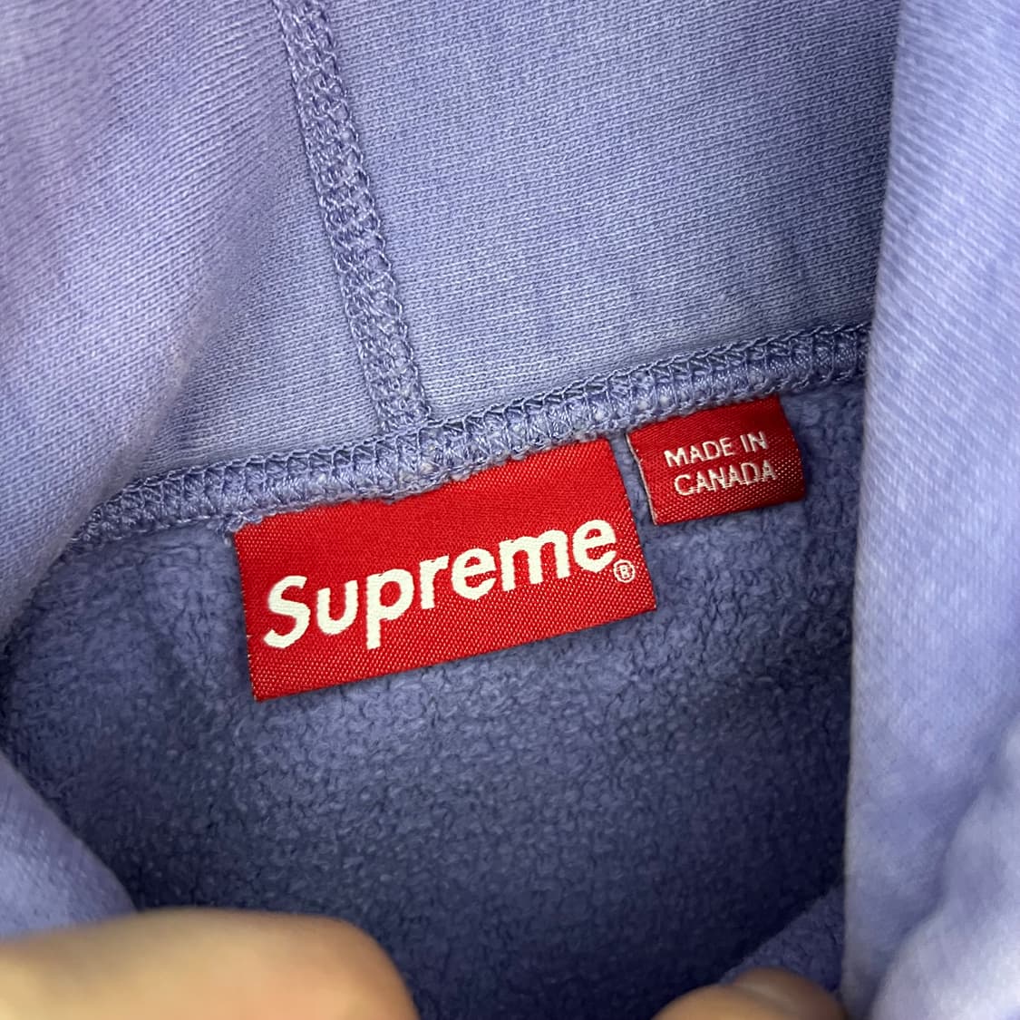 슈프림 19FW 셔닐 S로고 후디 라이트 바이올렛 상품이미지4