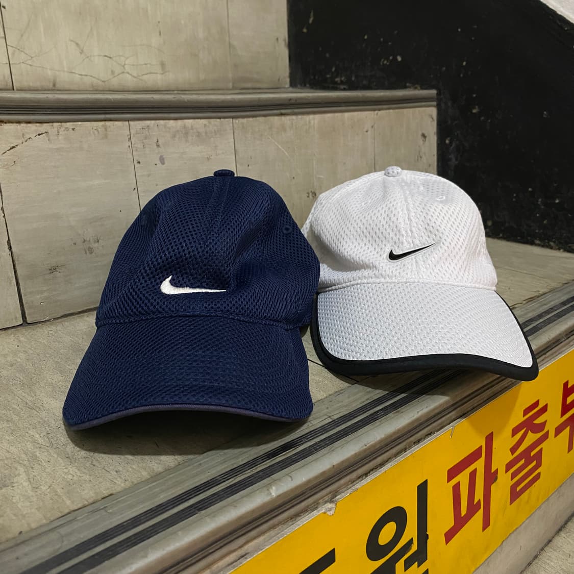 🌊00s Nike swoosh navy mesh cap 상품이미지5