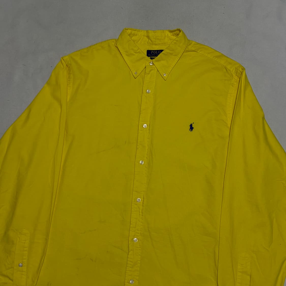 2XL 폴로랄프로렌 블루포니 옐로우 옥스포드 셔츠 상품이미지1