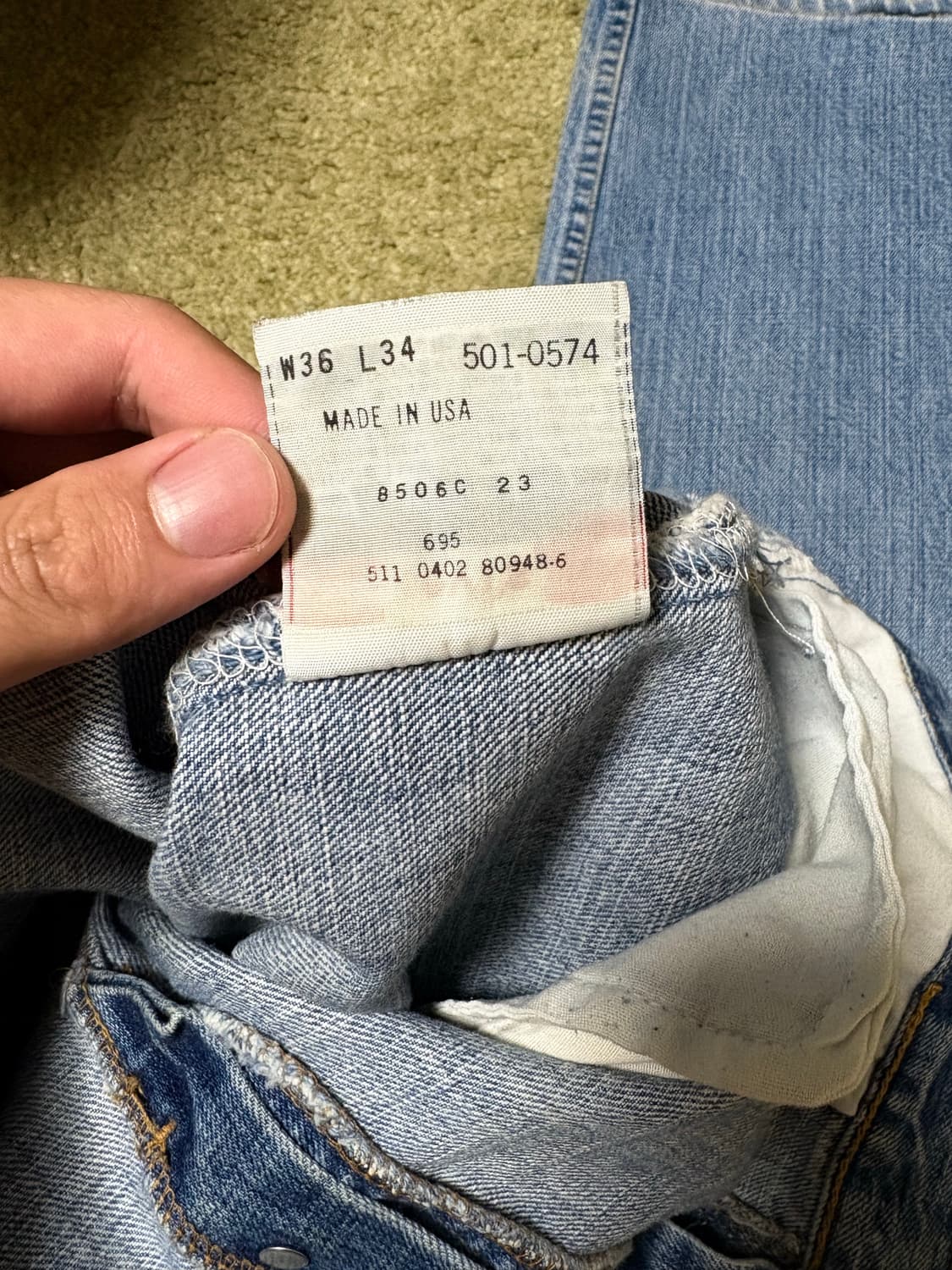 리바이스 501 36 00s 상품이미지4
