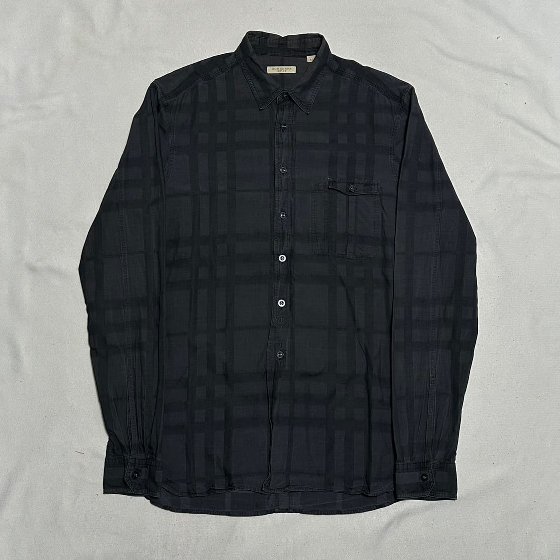 M 버버리 그레이 체크 셔츠 상품이미지2