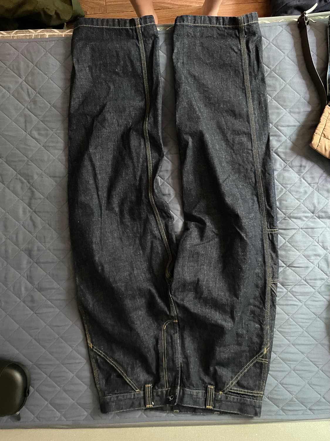 m) 칼하트윕 og 싱글니 카마노 팬츠 블루 린스드 상품이미지1