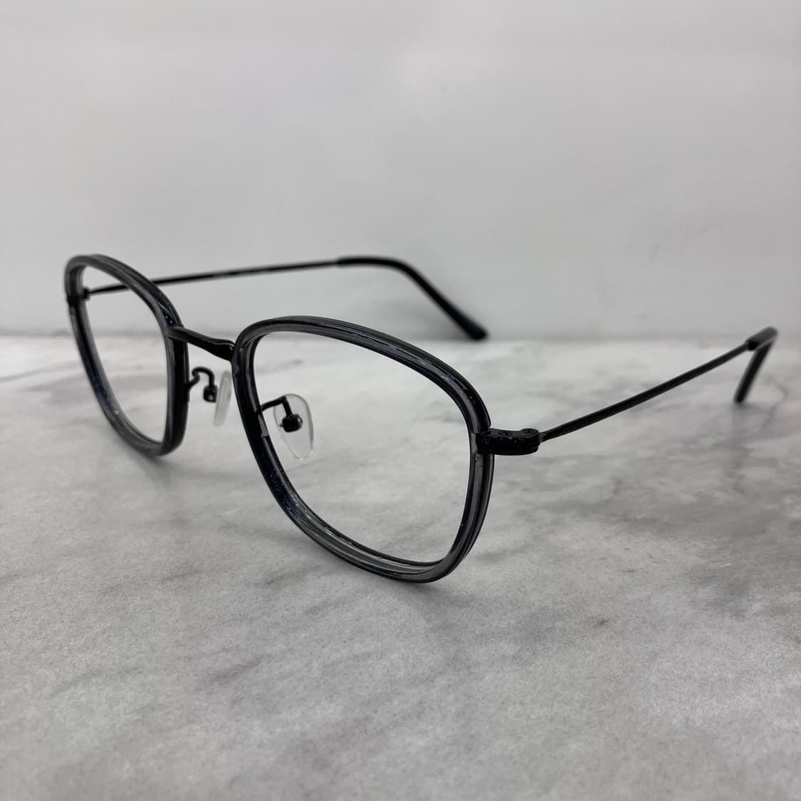 C58 PBL 그레이 블랙 솔텍스 웰링턴 메탈테 안경 상품이미지7