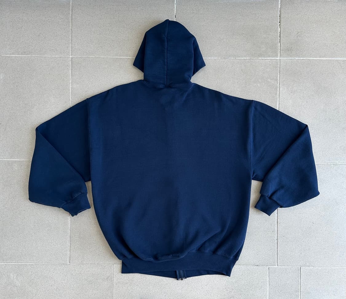 90s 빈티지 러셀 후드집업 네이비 XL 상품이미지2