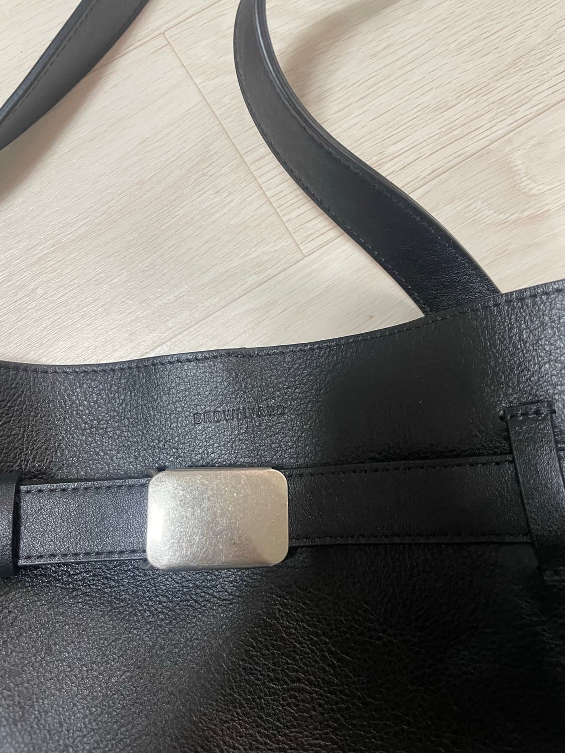 브라운야드 레더 버킷 라지백 급처(풀셋) 상품이미지2