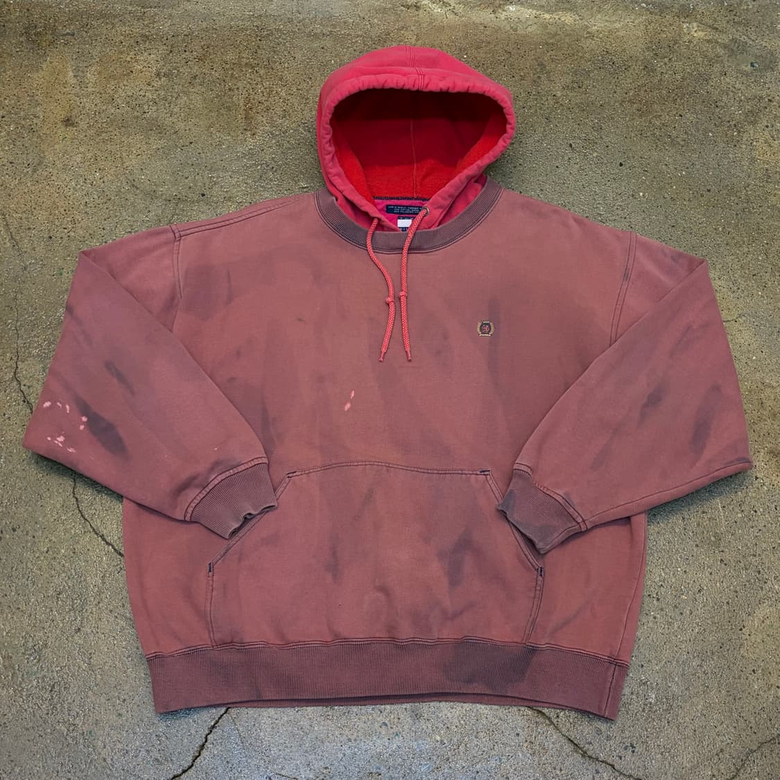 90s 미국 빈티지 타미힐피거 빅로고 후드티 상품이미지5