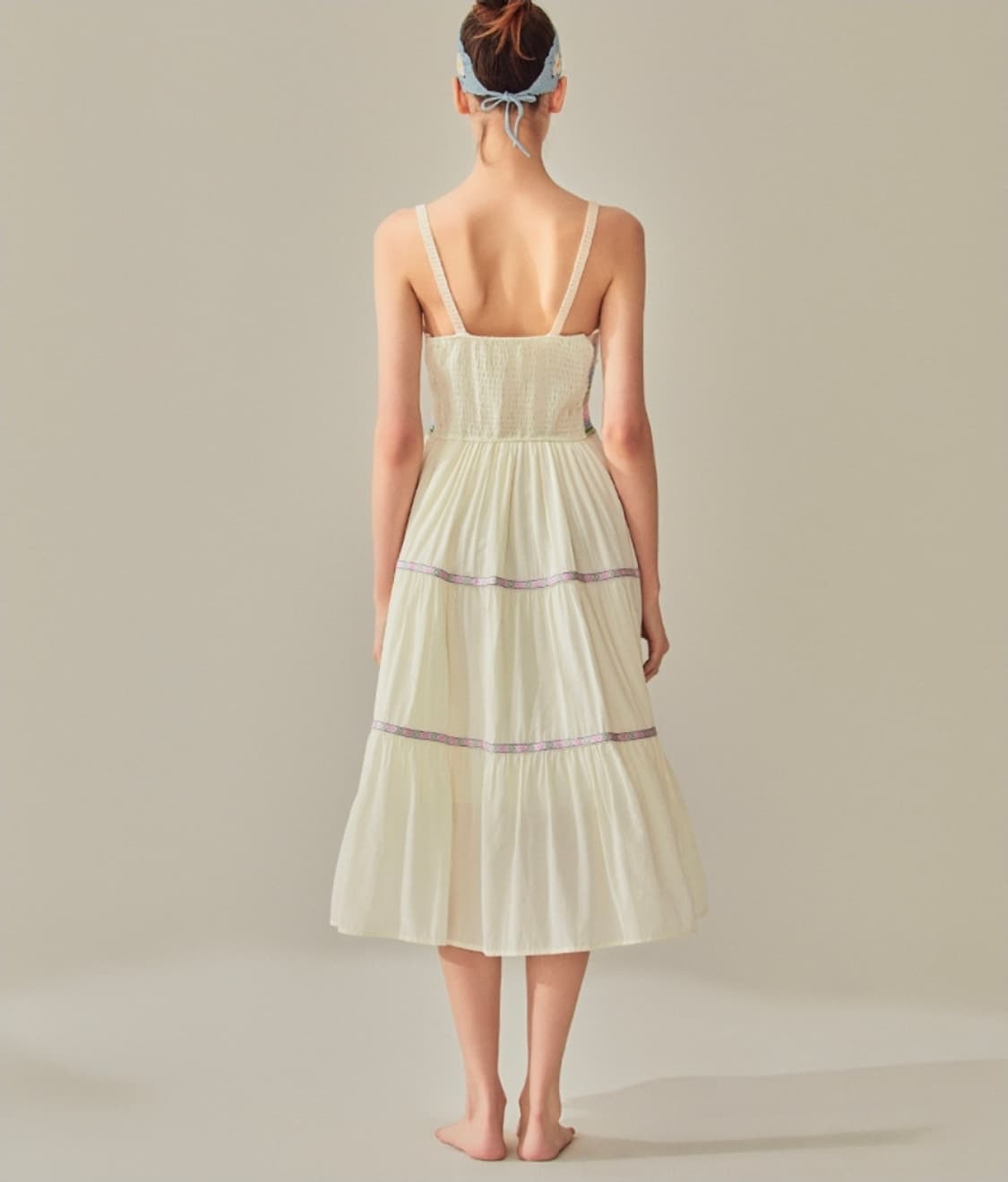 비키니벤더 루시 크로셰 티어드 원피스 Free 상품이미지3