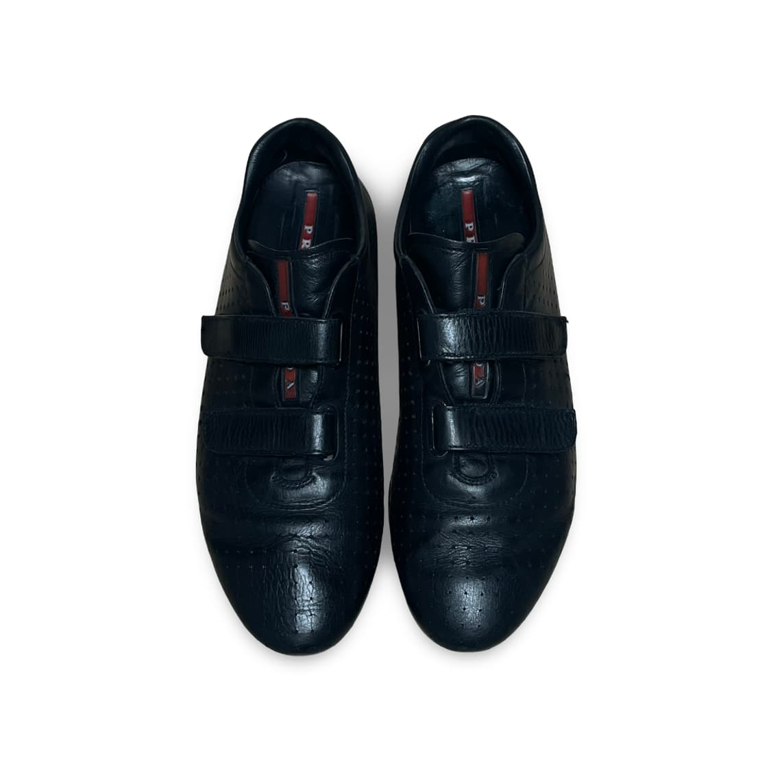 프라다 빈티지 펀칭 레더 벨크로 스니커즈 상품이미지2