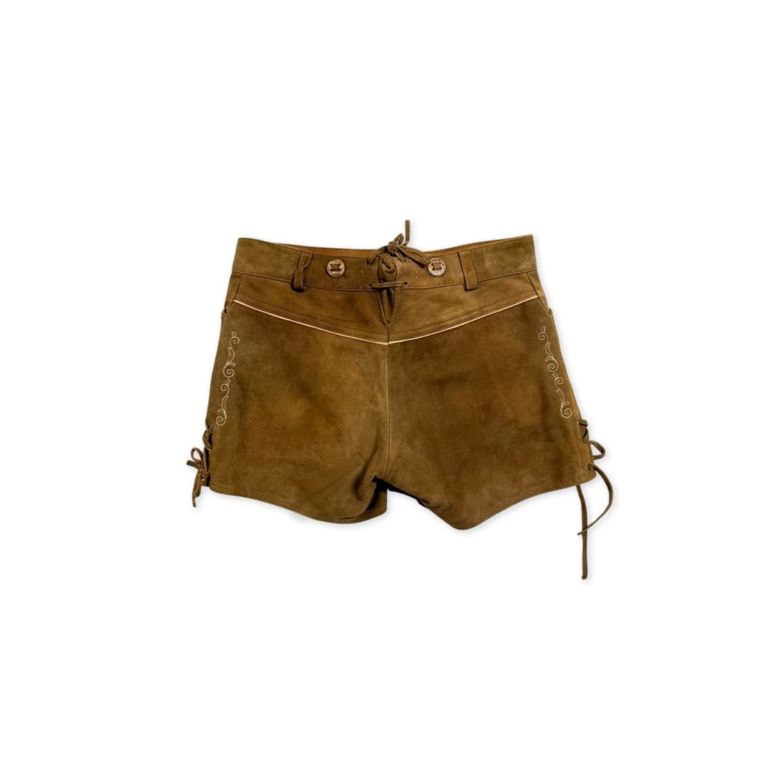 천연가죽 티롤 스웨이드 숏팬츠 상품이미지2
