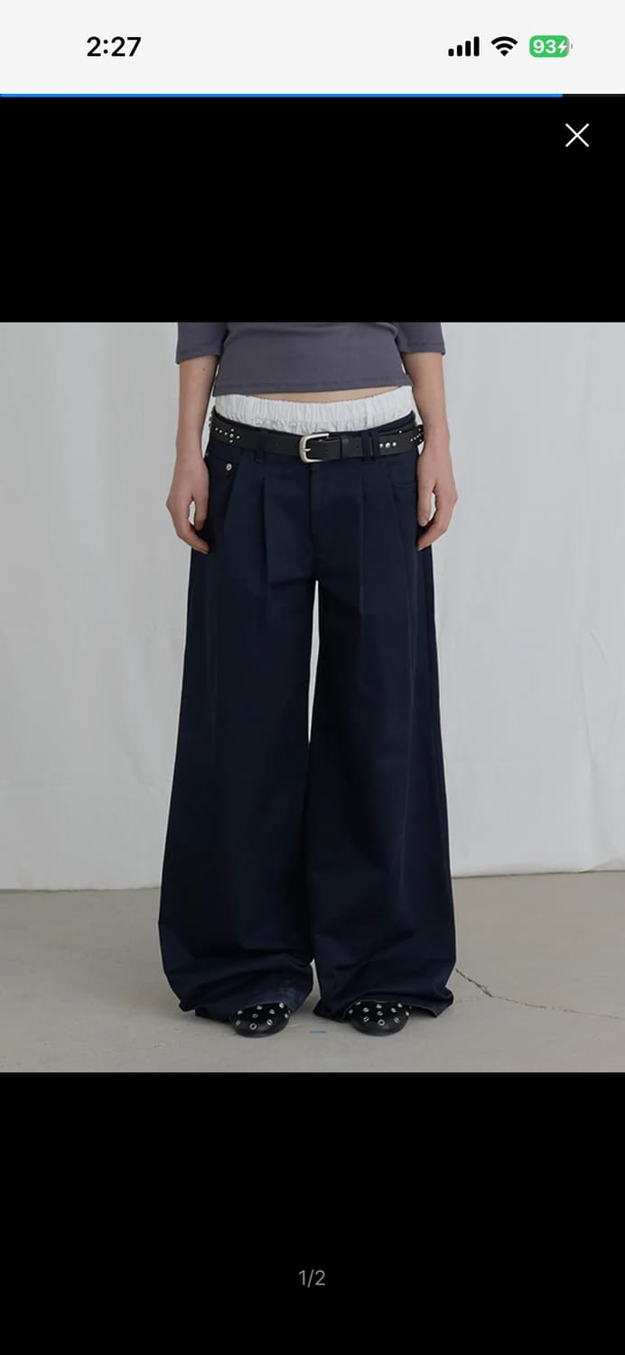 오데스 언더웨어 레이어드 트라우저 - 네이비 상품이미지2