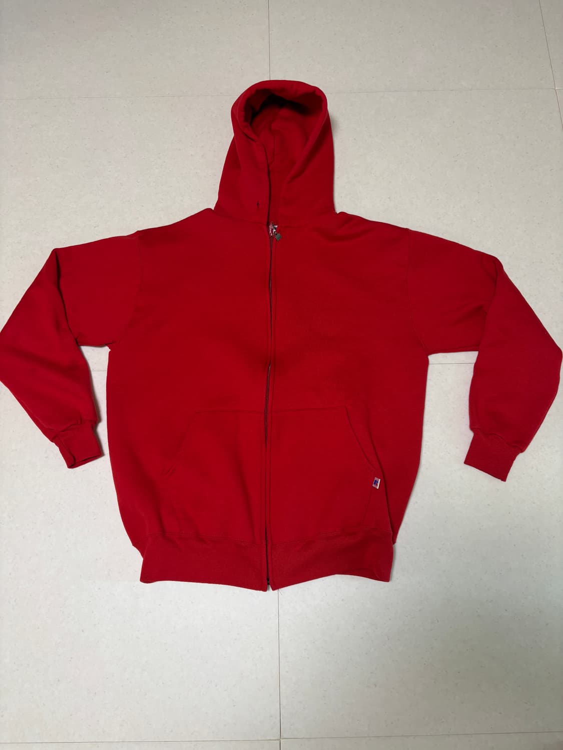 Usa 90s 러셀 애슬레틱 후드집업 레드 XL 상품이미지1