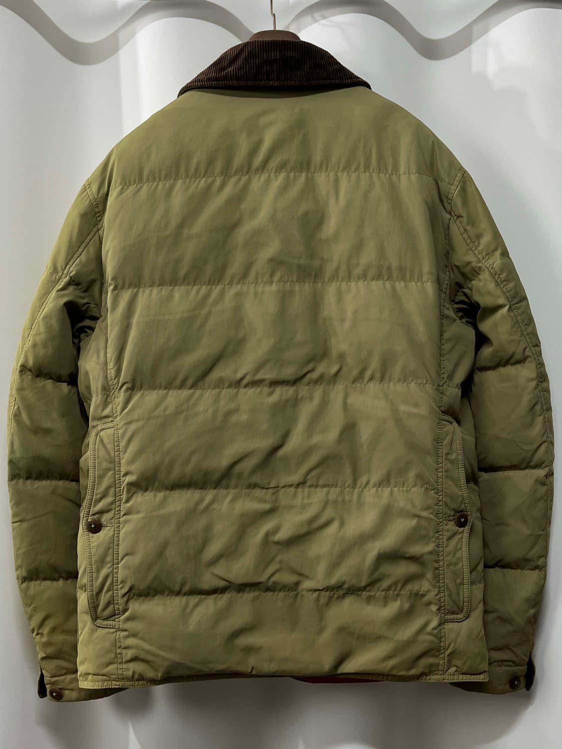 폴로 랄프로렌 썬페이딩 레더 코듀로이 헌팅 다운자켓 상품이미지2