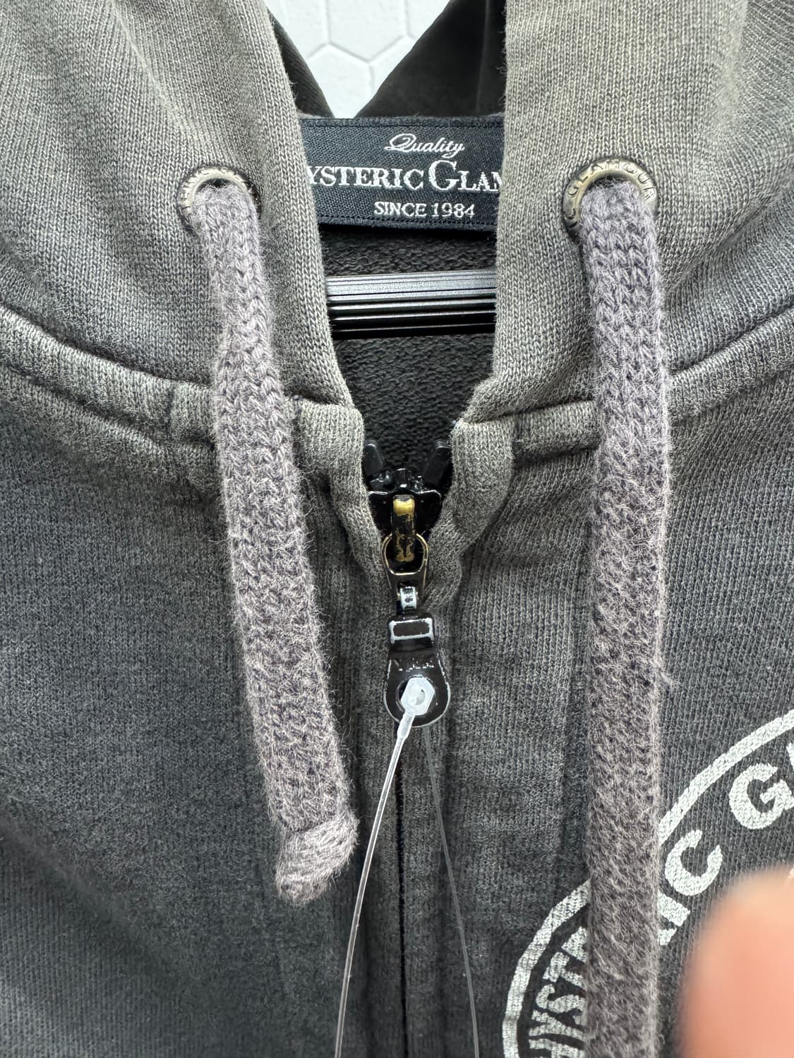 히스테릭 글래머 히스걸 그레이 후드집업 상품이미지7