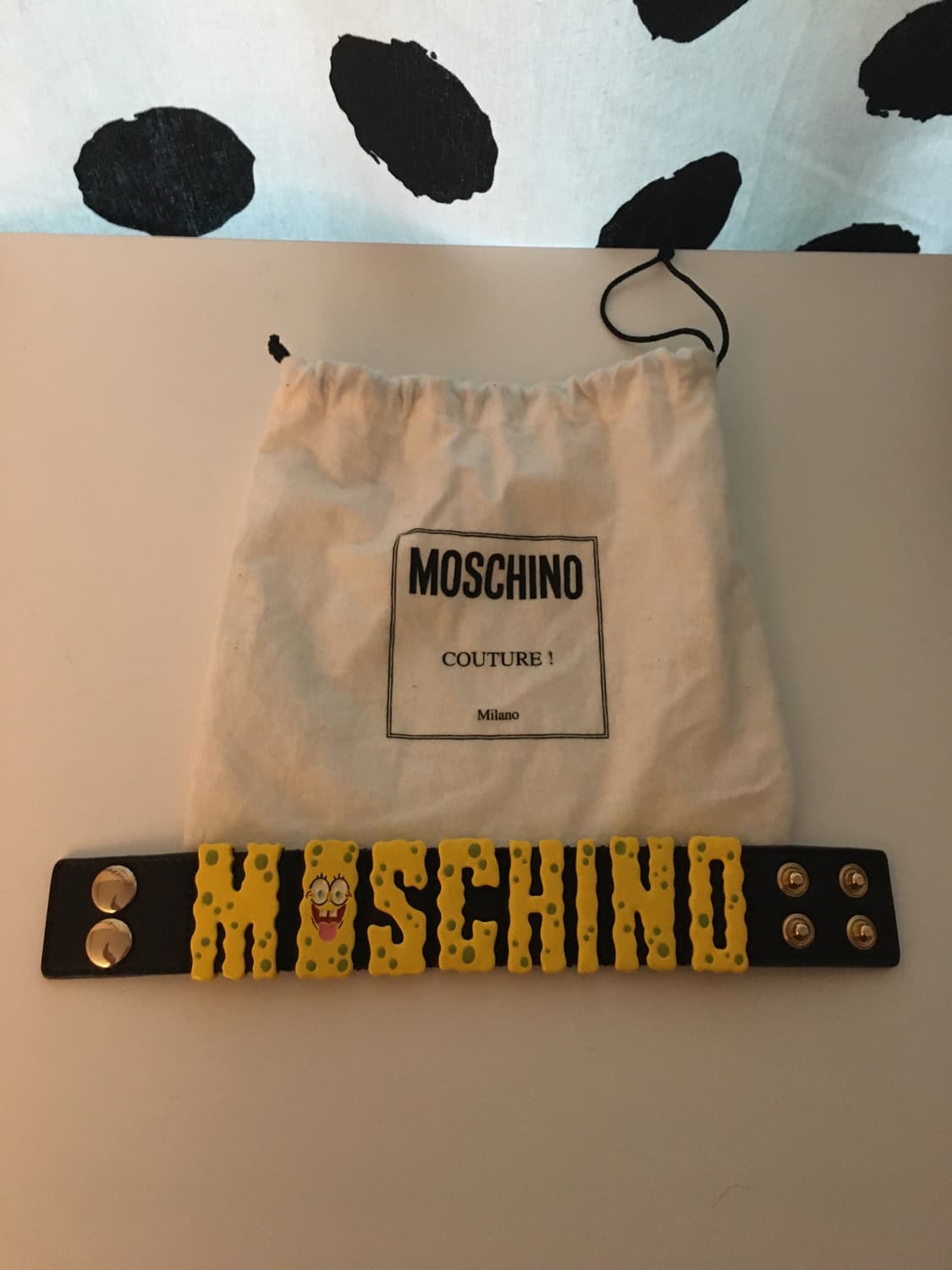 모스키노x제레미스캇 Spongebob leather bracelet 상품이미지1