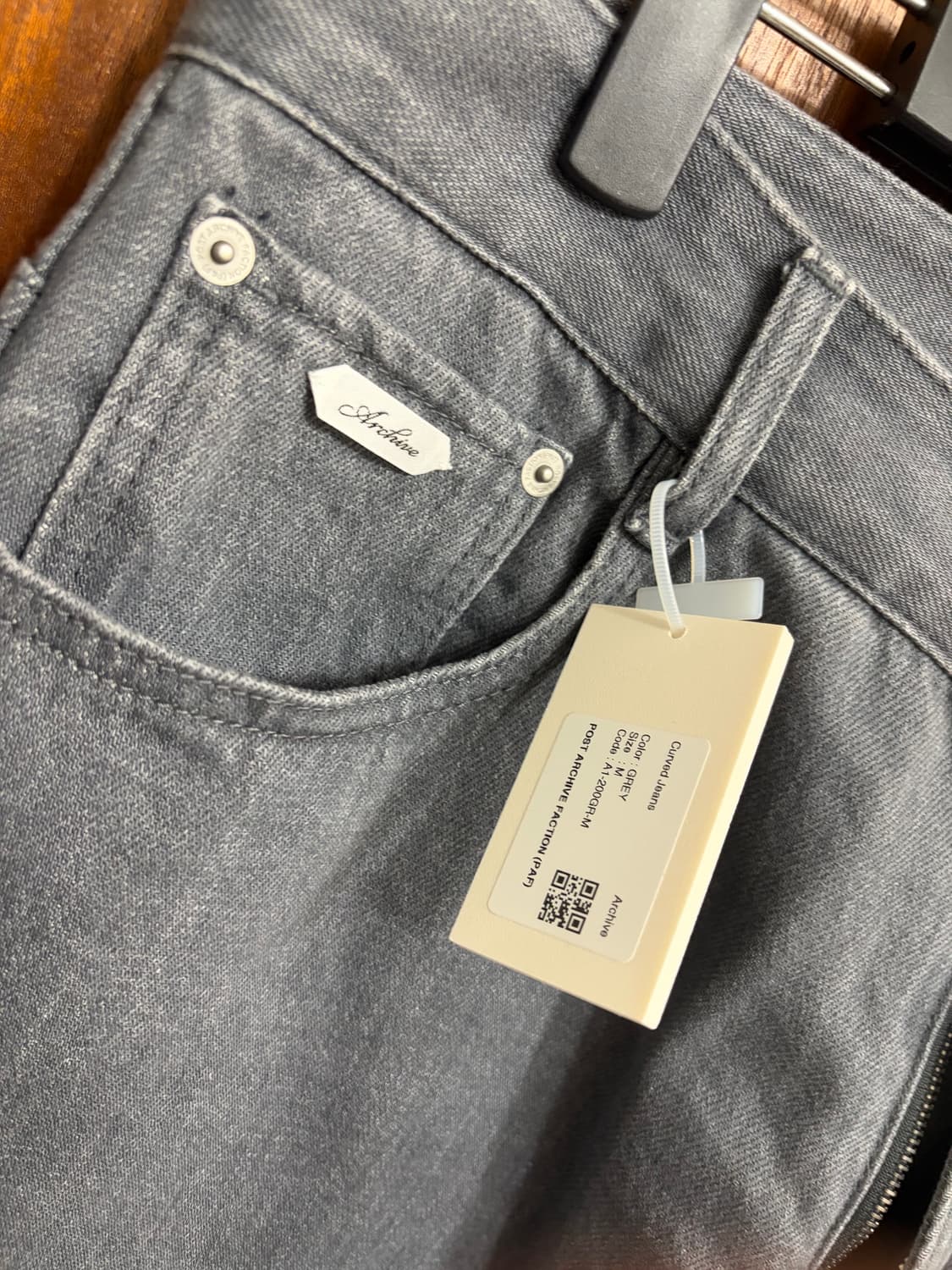 포스트 아카이브 팩션 파프 커브드진 트라우저 팬츠 M 상품이미지4