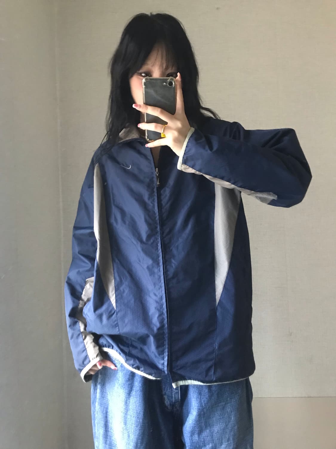 나이키 네이비 바람막이 상품이미지1