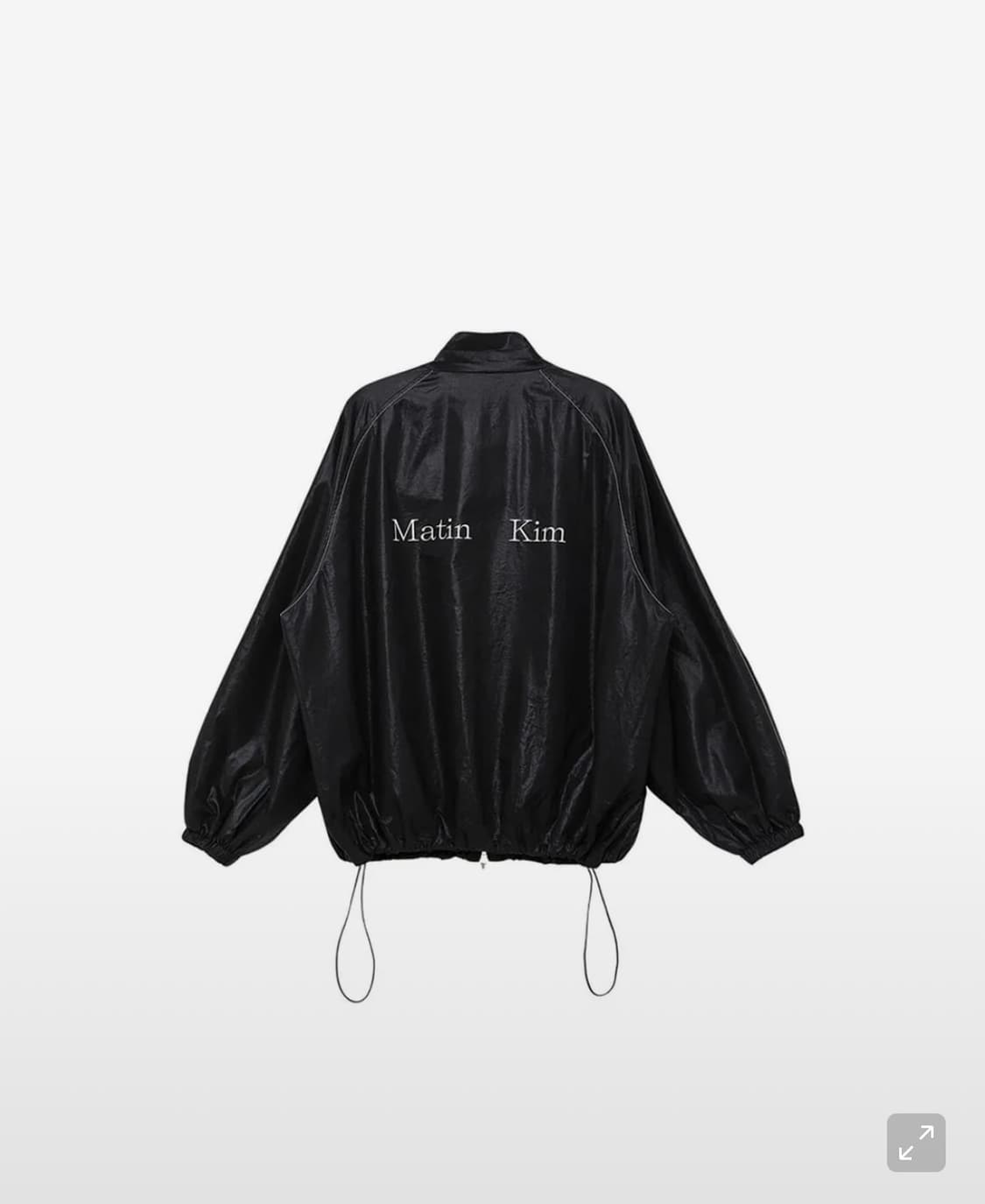 마뗑킴 로고 코팅 점퍼  상품이미지1