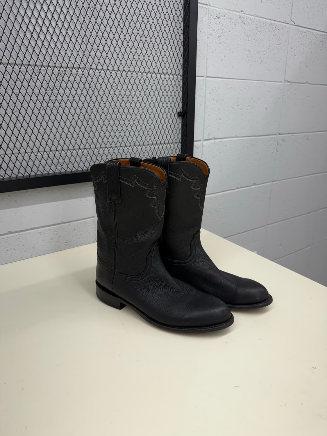 Lucchese Roper T003202 Black Leather 10D 상품이미지1