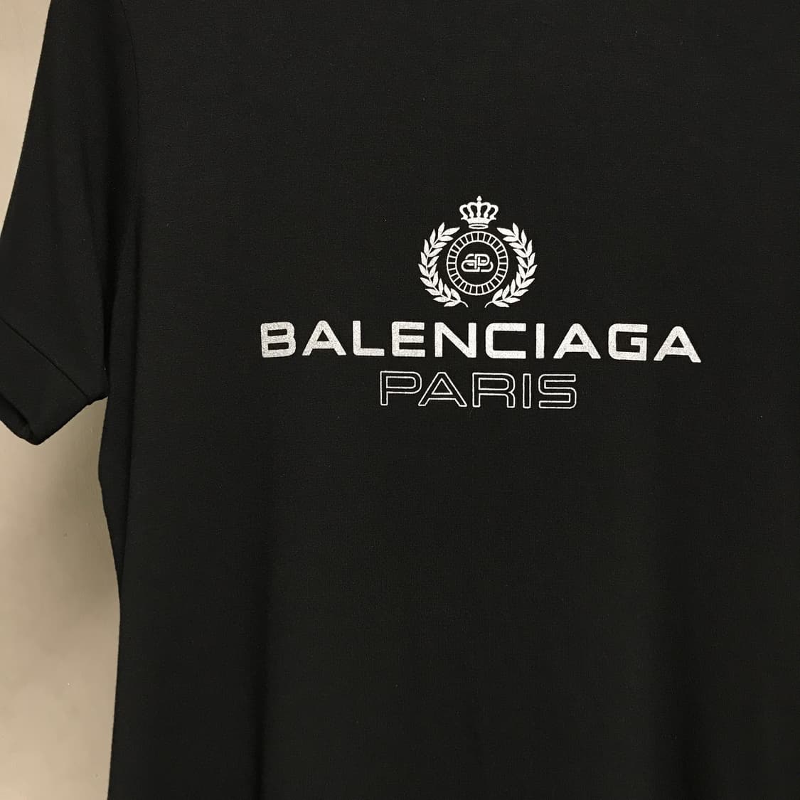 발렌시아가 블랙 반팔 티셔츠 M(W) 상품이미지4
