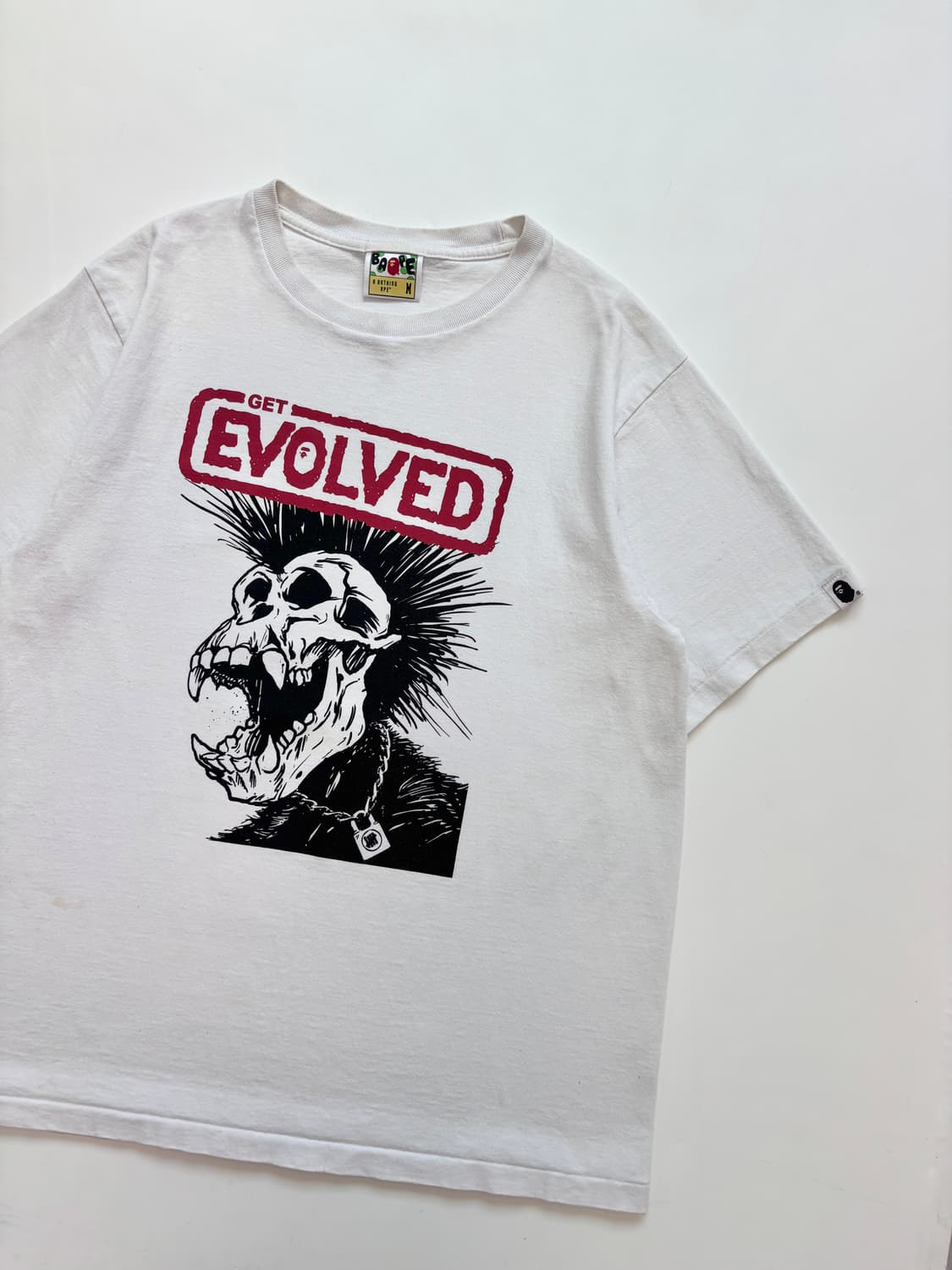 Bape 베이프 화이트 스컬 프린팅 티셔츠 상품이미지6