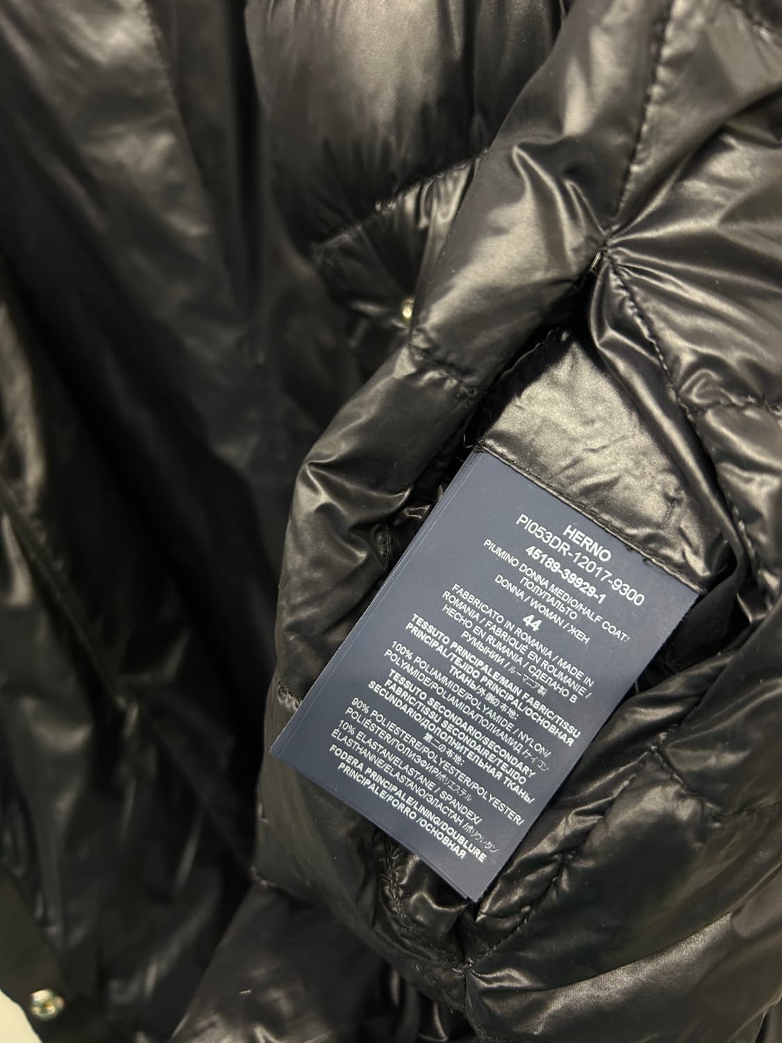 HERNO 에르노 블랙 경량 패딩  상품이미지6