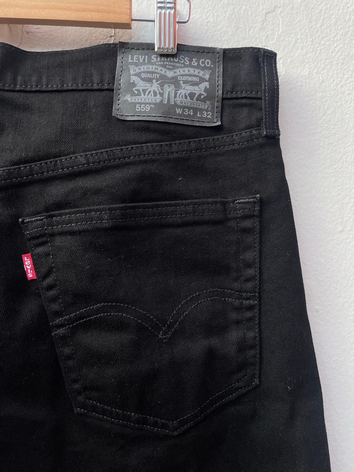 리바이스559 블랙진 상품이미지7