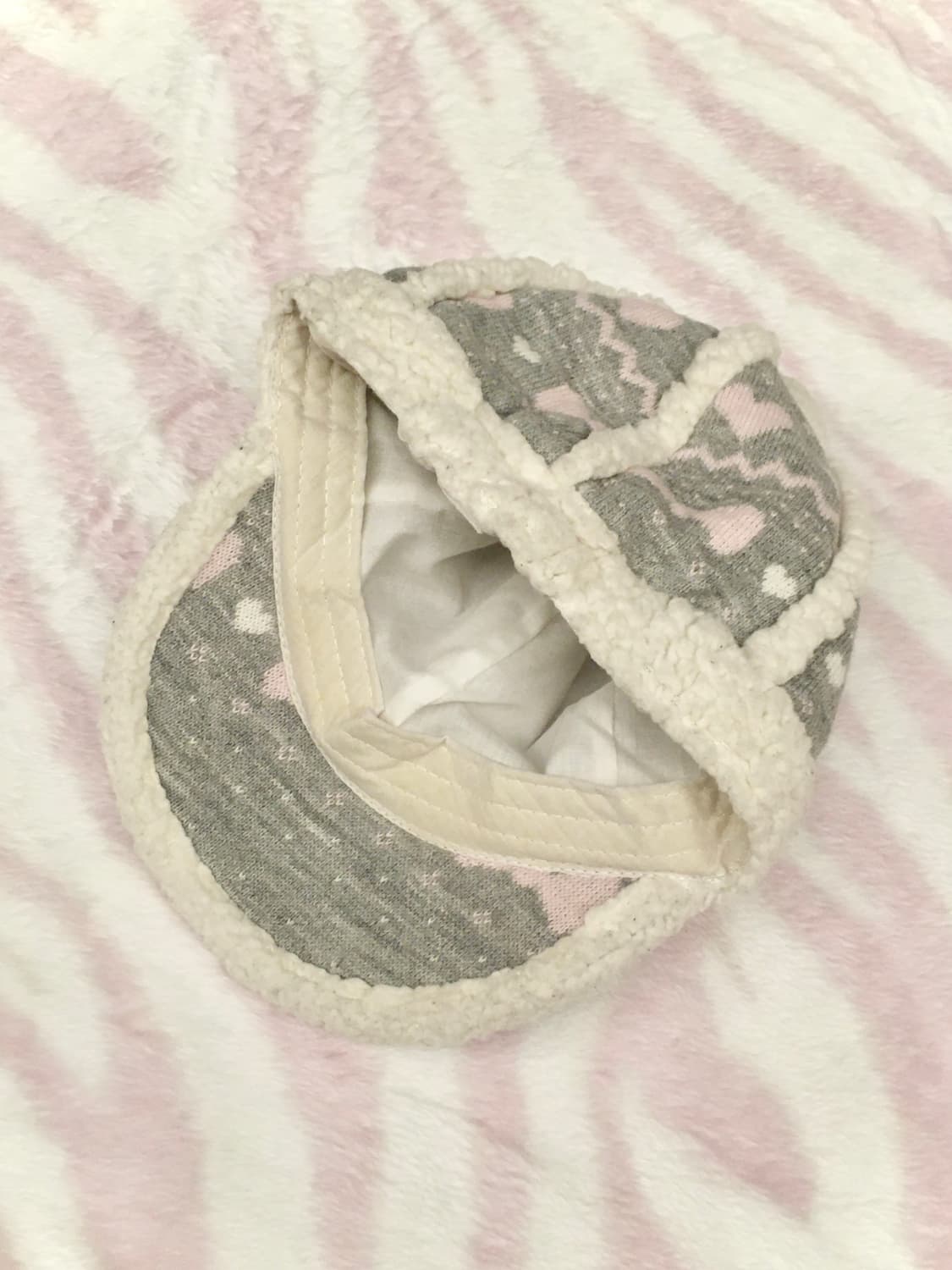 헤이세이 그레이 회핑 큐티 폼폼이 퍼 캡모자 달천깔 갸루 겨울모자 상품이미지3