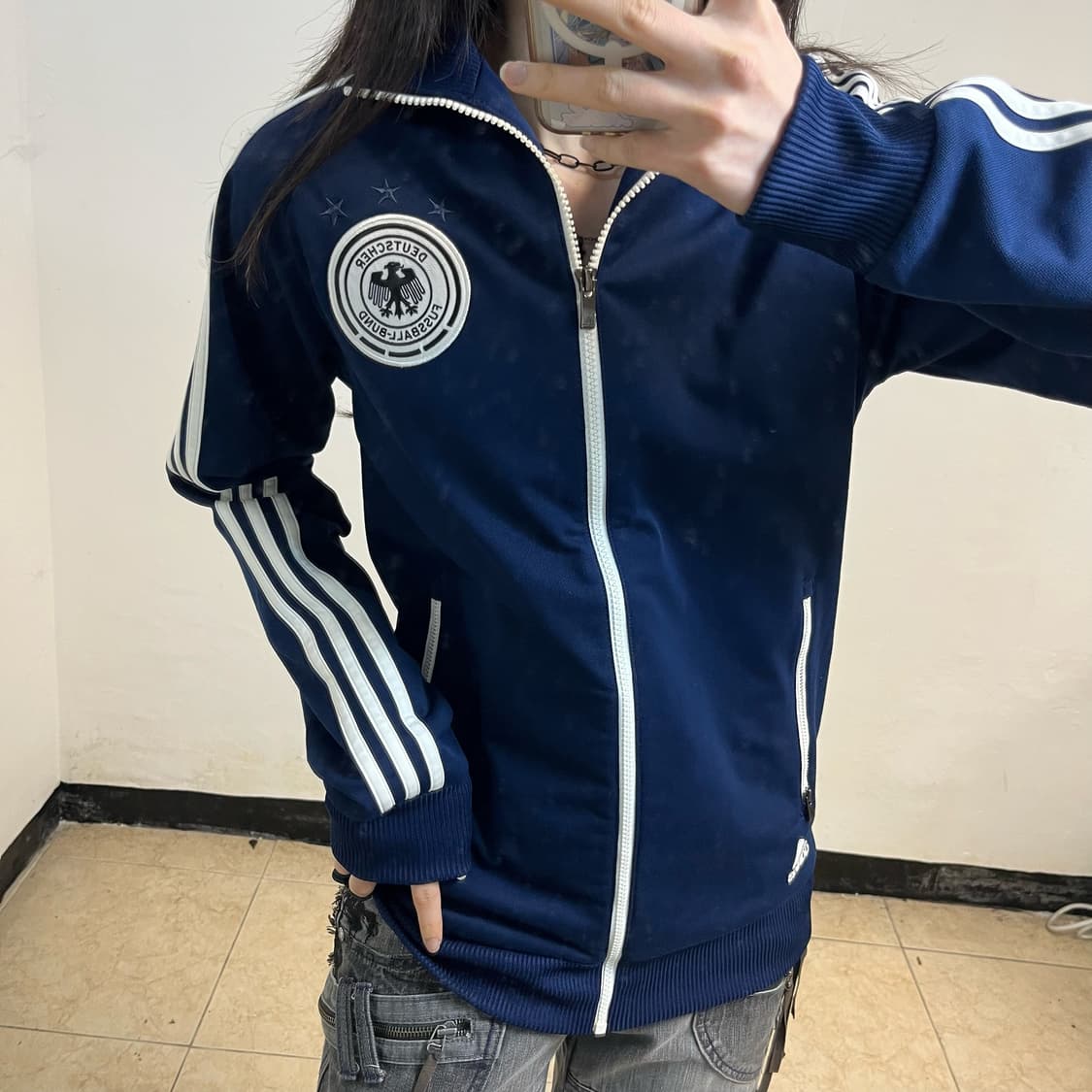 Adidas navy Germany jersey 상품이미지3