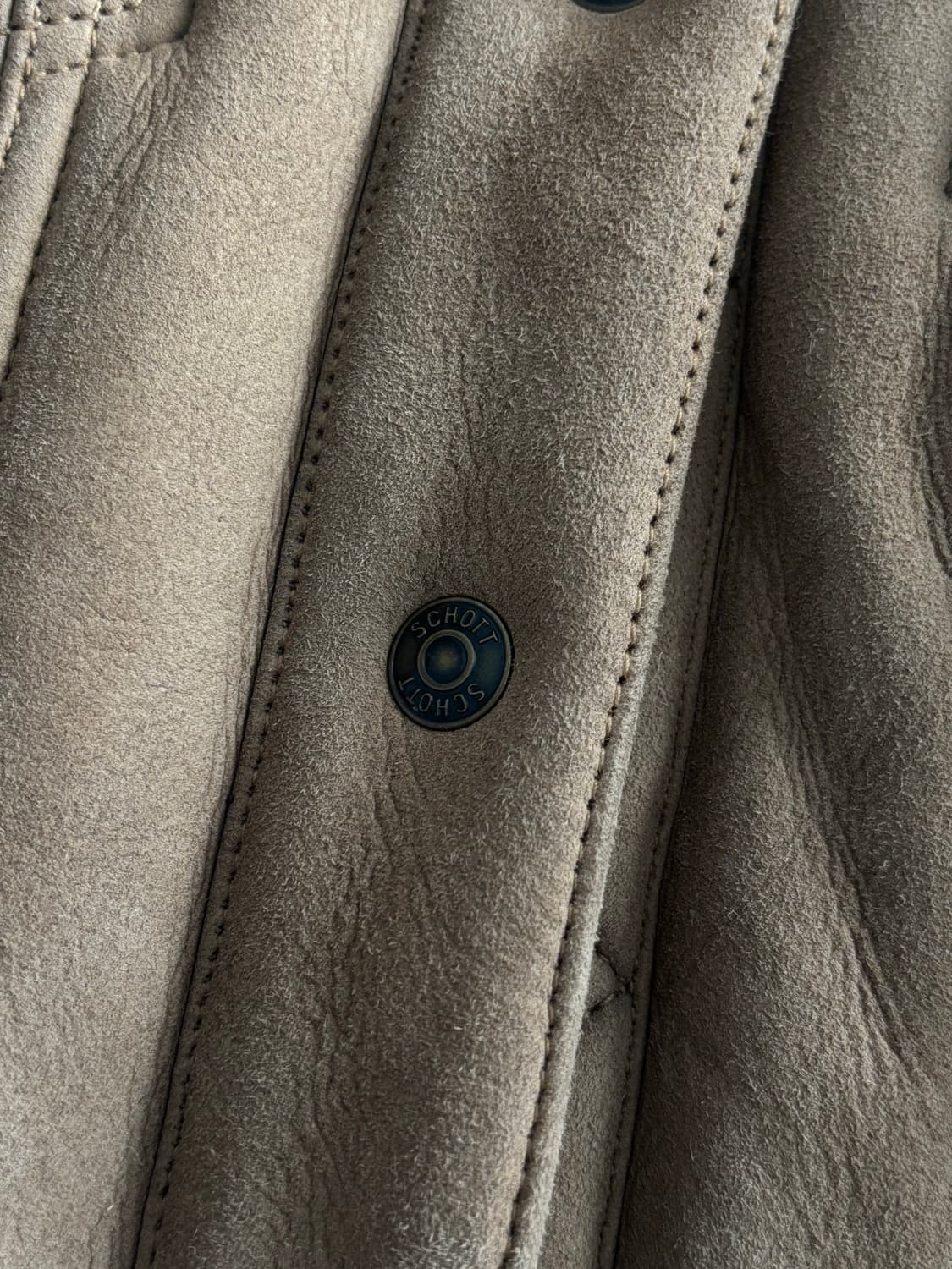 Schott NYC 쇼트 스웨이드 퍼 무스탕  상품이미지8